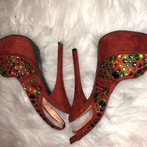 Jewel platform heels